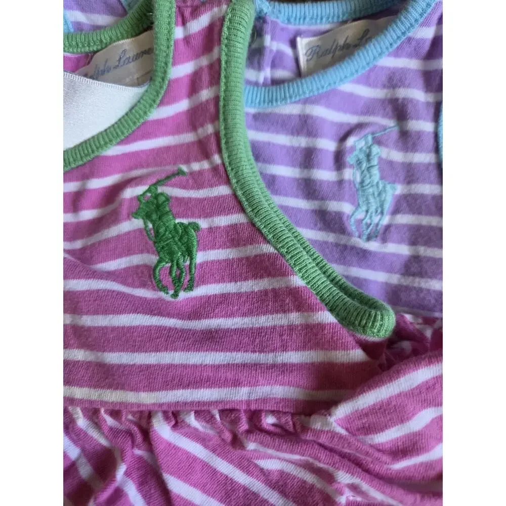 Ralph Lauren Baby Clothing Bundle 32 Pc Polo Bear Sleepers Dresses Hats Lot